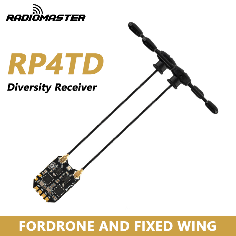 Skyzone Sky04O Pro Fpv Goggles - RadioMaster RP4TD ExpressLRS Ricevitore Diversity 2.4GHz